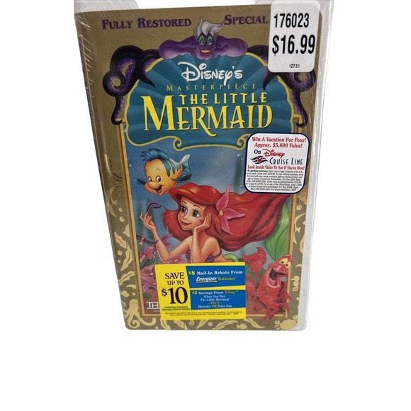 Disney Masterpiece The Little Mermaid VHS 1998 Special Edition New Sealed - Picture 4 of 10